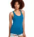 Next Level 1533 The Ideal Racerback Tank in Turquoise front view