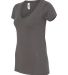 Next Level 1540 Ideal V Neck Wholesale Plain t Shi in Dark gray side view
