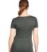 Next Level 1540 Ideal V Neck Wholesale Plain t Shi in Dark gray back view