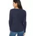 Bella 8852 Womens Long Sleeve Flowy T-Shirt With R in Midnight back view