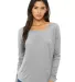 Bella 8852 Womens Long Sleeve Flowy T-Shirt With Ribbed Sleeves Catalog catalog view
