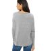 Bella 8852 Womens Long Sleeve Flowy T-Shirt With R ATHLETIC HEATHER back view