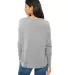 Bella 8852 Womens Long Sleeve Flowy T-Shirt With R in Athletic heather back view