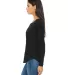 Bella 8852 Womens Long Sleeve Flowy T-Shirt With R in Black side view