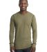  Next Level 8201 Unisex Long Sleeve Thermal MILTRY GRN/ BLK front view