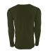  Next Level 8201 Unisex Long Sleeve Thermal MILTRY GRN/ BLK back view