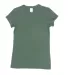 8138 J. America - Women's Glitter T-Shirt in Forest green/ silver front view
