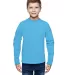8219 J. America - Youth Game Day Jersey in Maui blue front view