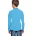8219 J. America - Youth Game Day Jersey in Maui blue back view