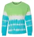 8219 J. America - Youth Game Day Jersey in Lime/ maui tie-dye front view