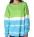8229 J. America - Game Day Jersey in Lime/ maui tie-dye front view