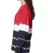 8229 J. America - Game Day Jersey in Red/ navy tie-dye side view