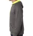 8883 J. America - Shadow Fleece Hooded Pullover Sw in Neon yellow side view