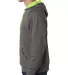 8883 J. America - Shadow Fleece Hooded Pullover Sw in Neon green side view