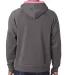 8883 J. America - Shadow Fleece Hooded Pullover Sw in Neon pink back view