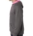 8883 J. America - Shadow Fleece Hooded Pullover Sw in Neon pink side view