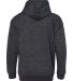 8606 J. America - Youth Glitter French Terry Hood Black/ Silver back view