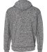8613 J. America - Cosmic Poly Hooded Pullover Swea Charcoal Fleck back view