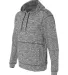 8613 J. America - Cosmic Poly Hooded Pullover Swea Charcoal Fleck side view