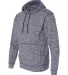 8613 J. America - Cosmic Poly Hooded Pullover Swea Navy Fleck side view