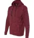 8613 J. America - Cosmic Poly Hooded Pullover Swea Red Fleck side view