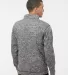 8614 -J. America - Cosmic Fleece 1/4 Zip Pullover  in Charcoal fleck back view
