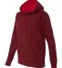 8616 J. America - Women's Cosmic Poly Contrast Hoo Red Fleck/ Red side view