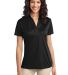 L540 Port Authority Ladies Silk Touch™ Performan Black front view