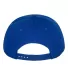 6007 Yupoong Five-Panel Flat Bill Cap in Royal blue back view