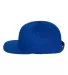 6007 Yupoong Five-Panel Flat Bill Cap in Royal blue side view