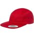 Yupoong 7005 Jockey Flat Bill Cap in Red