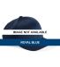 Yupoong 6008 Athletic Pro Mesh Cap Royal Blue front view