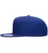 Yupoong 5089M Five Panel Wool Blend Snapback in Royal side view