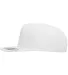 Yupoong 5089M Five Panel Wool Blend Snapback in White side view