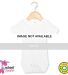 LG4200W Short Sleeve Baby One Piece White front view