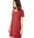 Alternative Apparel 02837C1 Ladies T-Shirt Dress REDWOOD side view