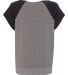 Alternative Apparel 2823 Ladies Short Sleeve Pullo EC GRY/ EC T BLK back view