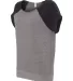 Alternative Apparel 2823 Ladies Short Sleeve Pullo EC GRY/ EC T BLK side view
