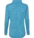 8617 J. America Women's Cosmic Fleece Quarter Zip  Electric Blue/ Neon Green back view