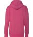  8860 J. America Women's Glitter French Terry Hood Wildberry/ Silver back view