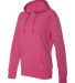  8860 J. America Women's Glitter French Terry Hood Wildberry/ Silver side view