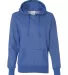  8860 J. America Women's Glitter French Terry Hood Royal/ Silver front view