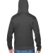 8615 J. America Tailgate Hooded Fleece Pullover wi in Charcoal heather back view