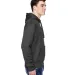 8615 J. America Tailgate Hooded Fleece Pullover wi in Charcoal heather side view