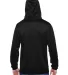 8615 J. America Tailgate Hooded Fleece Pullover wi in Black back view