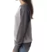 8927 J. America Women's Zen Fleece Raglan Sleeve C Cement/ Dark Smoke side view