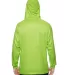 8670 J. America Polyester Hooded Pullover Sweatshi in Lime volt back view