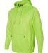 8670 J. America Polyester Hooded Pullover Sweatshi Lime Volt side view