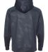 8670 J. America Polyester Hooded Pullover Sweatshi Navy Volt back view