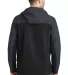  J335 Port Authority Hooded Core Soft Shell Jacket Black/Batl Gry back view